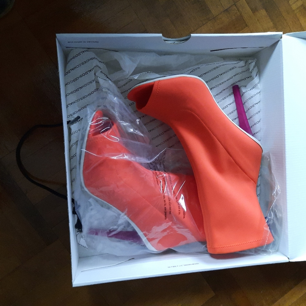 New! Aldo - Multicolor  Open  Toe Bootie